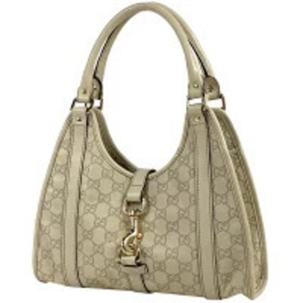 Gucci Signature Leather Bag ssima Shoulder White ssima 2way Shima - Picture 2 of 6
